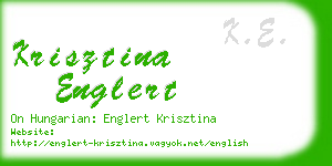 krisztina englert business card